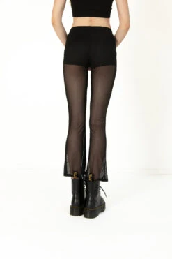 Black Mesh Lined Flare Pants -Swimsuit Closet Sales Store 170 2678 BlkMeshLegBack 170 2678 BlkMeshLeg 06810.1691089874