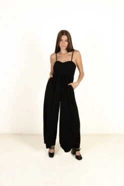 Black Bustier Top Wide Leg Jumpsuit -Swimsuit Closet Sales Store 170 2685 BlackBustierJumpFull2 06350.1687176229