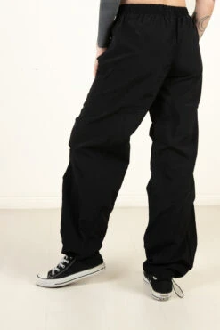 Black Drawstring Parachute Pants -Swimsuit Closet Sales Store 170 2686BlkParaback 91802.1683132697