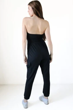 Black Tube Cargo Jumpsuit -Swimsuit Closet Sales Store 170 2697 BlkCArgoJumpBack 41873.1685553116