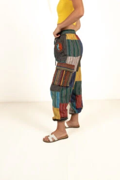 Cargo Embroidered Patchwork Pants -Swimsuit Closet Sales Store 170 2706 EmbroideredCargoPacthSide 170 2706 EmbroideredCargoPatch 17489.1686935225