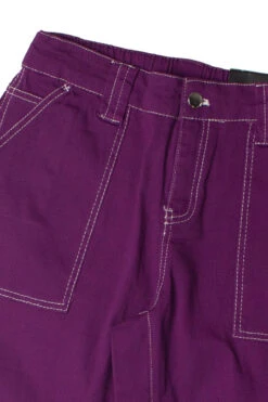 Eggplant Purple Wide Leg Carpenter Pants -Swimsuit Closet Sales Store 170 2730 2 94938.1692903435
