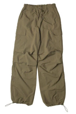 Olive Drawstring Cargo Parachute Pants -Swimsuit Closet Sales Store 170 2755 1 34818.1694449762