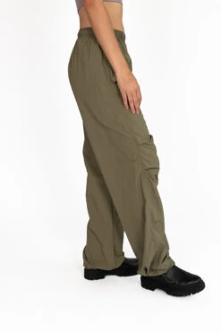 Olive Drawstring Cargo Parachute Pants -Swimsuit Closet Sales Store 170 2755 OliveParaPantSide 38782.1694449765