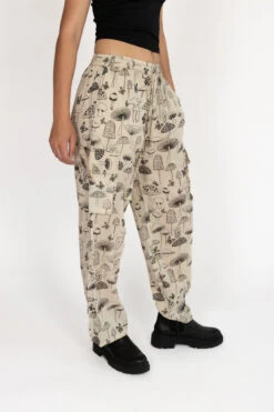 Natural Mushroom Cargo Pants -Swimsuit Closet Sales Store 170 2759 BWMushPantSide3 74348.1694450025