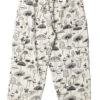 Black & White Mushroom Print Joggers