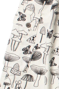 Black & White Mushroom Print Joggers -Swimsuit Closet Sales Store 170 2773 3 90623.1696518502