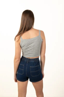 Dark Wash Utility Shorts -Swimsuit Closet Sales Store 172 2203DarkWashutilityshortback 25270.1681503749