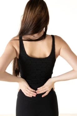 Black Lace Up Bustier Top -Swimsuit Closet Sales Store 172 9272 BlkLaceUpTanksideback 51963.1685479131