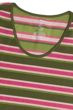 Olive Stripe Seamless Shirt -Swimsuit Closet Sales Store 172 9277 2 60940.1687176570