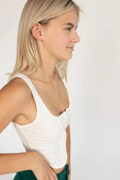 White Hook And Eye Ribbed Cami -Swimsuit Closet Sales Store 172 9332 WhiteHookTanSide 172 9332 WhiteHookTank 82466.1691679986