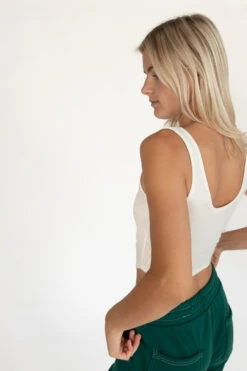 White Hook And Eye Ribbed Cami -Swimsuit Closet Sales Store 172 9332 WhiteHookTankBack 172 9332 WhiteHookTank 97976.1691679986