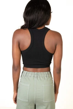 Black Crystal Heart Seamless Tank -Swimsuit Closet Sales Store 172 9454 Blk CrystalHeartback 64581.1685738481