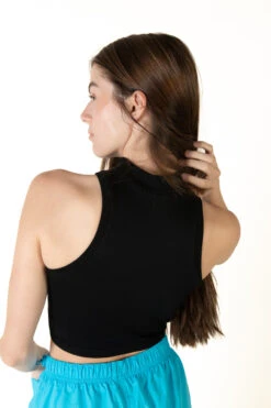 Black Seamless Mock Tank -Swimsuit Closet Sales Store 172 9458 BlkSeamlessMockBack 16684.1685479555