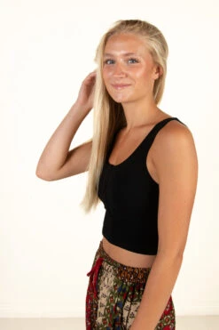 Black Hook Closure Tank -Swimsuit Closet Sales Store 172 9460BlkHookTankSide 172 9460 BlkHookTankFull 15897.1687176916