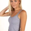Lavender Lace Trim Seamless Tank