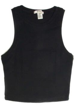 Black Ribbed Crew Tank -Swimsuit Closet Sales Store 172 9527 1 49663.1691680325