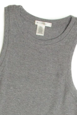 Gray Ribbed Crew Tank -Swimsuit Closet Sales Store 172 9530 2 10969.1691090507