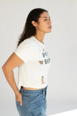 Distressed Punk Rock Tee -Swimsuit Closet Sales Store 172 9642 PunkRockside 27277.1696607997