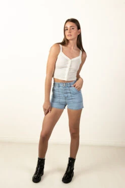 Light Wash Utility Shorts -Swimsuit Closet Sales Store 173 3304lightwashshortfull2 16608.1693582236