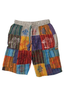 Mushroom Print Patchwork Cargo Shorts -Swimsuit Closet Sales Store 173 3321 1 44857.1683133247