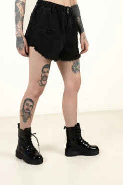 Distressed Denim Black Shorts -Swimsuit Closet Sales Store 173 3329distressedshort 80187.1682629385