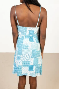 Patchwork Tie Front Dress -Swimsuit Closet Sales Store 174 6832PatchworkDressBack 18180.1680288390