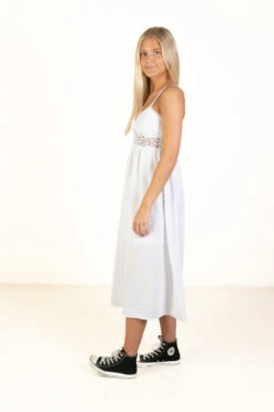 White Crochet Waist Maxi Dress -Swimsuit Closet Sales Store 174 6867WhiteCrochetWaistMaxiSide 30431.1684419202