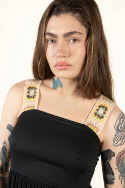 Black Crochet Strap Dress -Swimsuit Closet Sales Store 174 6902CrochetStrapdetail 97499.1682629549