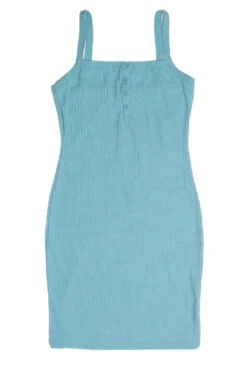 Organic Mint Bubble Rib Henley Mini Dress -Swimsuit Closet Sales Store 174 6922 1 55274.1689964854