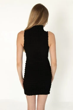 Black Bubble Sleeveless Mock Dress -Swimsuit Closet Sales Store 174 6945 BlkBubbleDressBack 02228.1691090810