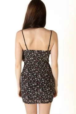 Black Mesh Floral Mini Dress -Swimsuit Closet Sales Store 174 6973BlkFloralMeshDressBack 13128.1686594278