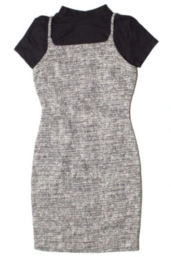 Cami Mini Dress With Mock Neck Tee