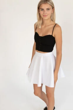 White Scuba Skater Skirt -Swimsuit Closet Sales Store 175 2140 whiteSkirt 22989.1691680536