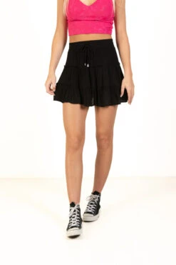 Black Ruffle Tiered Mini Skirt -Swimsuit Closet Sales Store 175 2293BlkMiniRufflwtieredFront 29281.1684343966