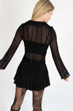Black Pleated Tennis Skort -Swimsuit Closet Sales Store 175 2314 BlkSkortBack 84341.1692978404