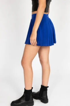 Cobalt Blue Pleated Tennis Skort -Swimsuit Closet Sales Store 175 2316 CobaltSkortSide2 49345.1694452409