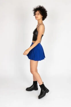 Cobalt Blue Pleated Tennis Skort -Swimsuit Closet Sales Store 175 2316 CobaltSkortSide 61239.1694452409
