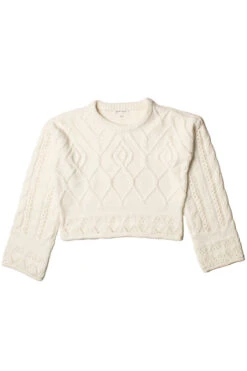 Egret Mixed Stitch Sweater -Swimsuit Closet Sales Store 176 2404 1 42283.1696610264