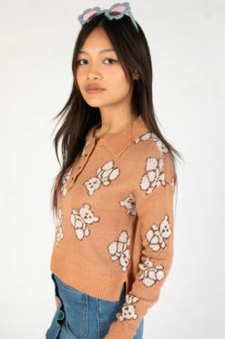 Teddy Bear Henley Sweater