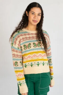 Butterfly Fair Isle Sweater