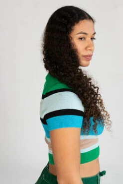 Short Sleeve Striped Teddy Bear Sweater -Swimsuit Closet Sales Store 176 2479 TeddySweatSide 70195.1696610992