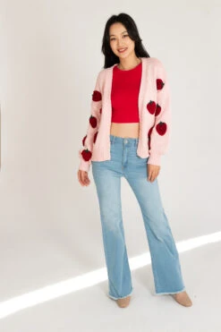 3D Applique Cardigan -Swimsuit Closet Sales Store 176 P 2464 StrawSweaterFull 74544.1697861770