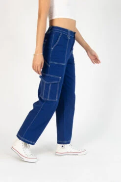 Royal Blue Cargo Skater Jeans -Swimsuit Closet Sales Store 177 1410 BlueCargoSide 4928 95161.1689265885