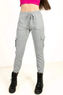 Grey Cargo Sweatpants
