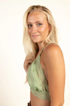 Green 90's Satin Lace Bralette -Swimsuit Closet Sales Store 183 2656 GreenBarletteSide 88721.1687178564