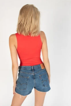 Red Doubled Layered Tank Bodysuit -Swimsuit Closet Sales Store 183 2675 Red BodyBack 183 2675 RedBody 4585 29753.1689266158