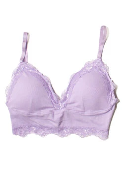 Lavender Lace Trim Padded Bralette -Swimsuit Closet Sales Store 183 2738 1 98178.1691091396