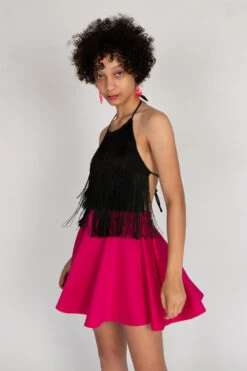 Black Fringe Halter Bodysuit -Swimsuit Closet Sales Store 193 1983 BlkFringeBodyFull 37890.1694453580