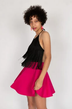 Black Fringe Halter Bodysuit -Swimsuit Closet Sales Store 193 1983 BlkFringeBodySide3 54453.1694453579